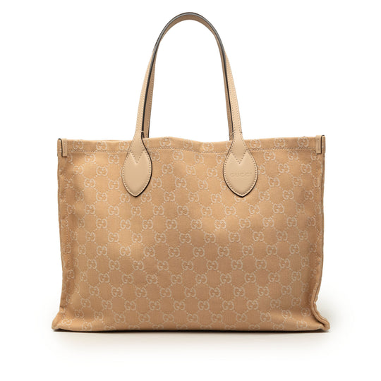 Gucci Ophidia Tote Large Beige Denim