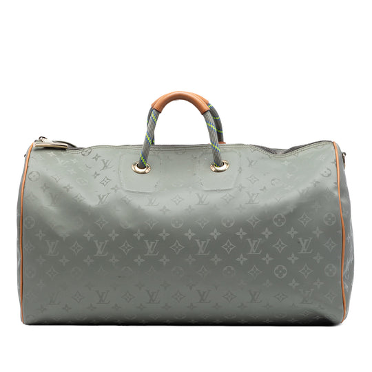 Louis Vuitton Keepall 50 Titanium Grey Monogram Canvas