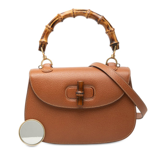 Gucci Bamboo Night Brown Calfskin