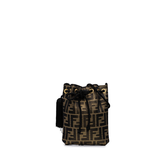 Fendi Drawstring Bucket Zucca Canvas