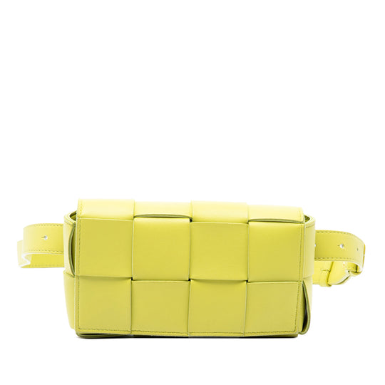 Bottega Veneta Cassette Mini Yellow Nappa Leather