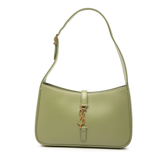 Saint Laurent Le 5 a 7 Green Calfskin