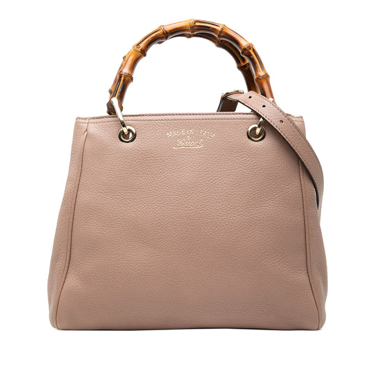 Gucci Bamboo Shopper Small Brown Calfskin