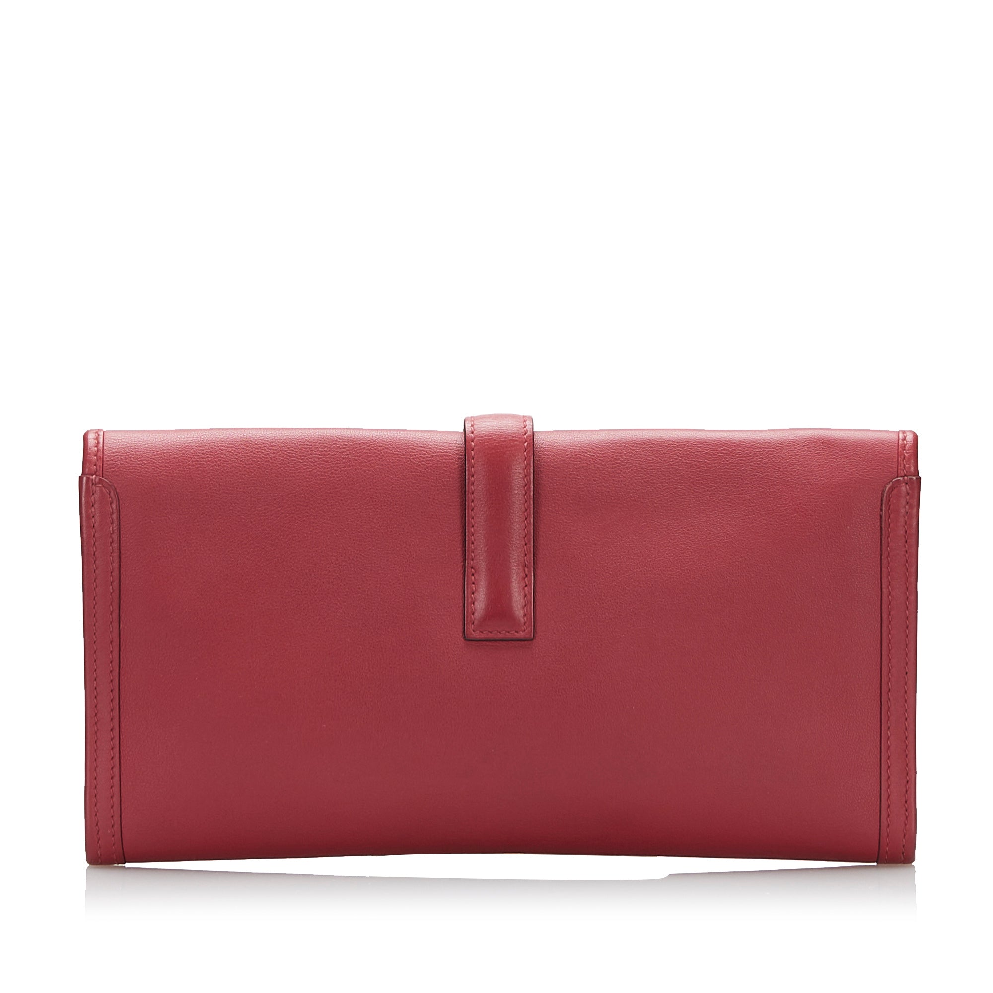 Hermès Jige Elan Clutch Red Swift