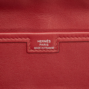 Hermès Jige Elan Clutch Red Swift