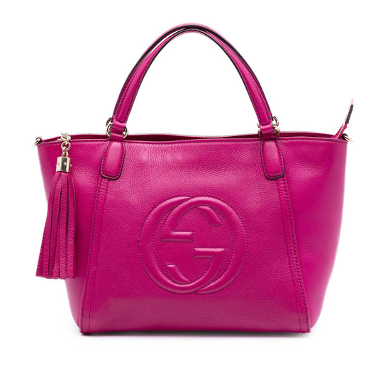 Gucci Soho Cellarius Satchel Small Pink Calfskin