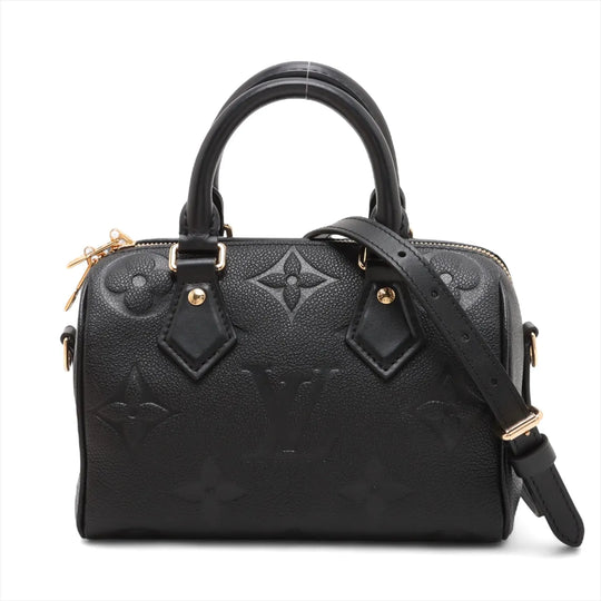 Louis Vuitton Speedy 20 Black Monogram Empreinte