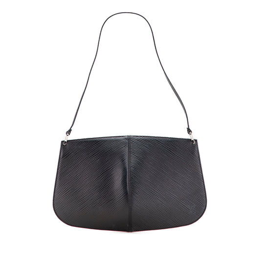 Louis Vuitton Demi Lune Pochette Black Epi