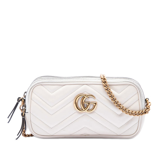 Gucci GG Marmont Mini White Calfskin
