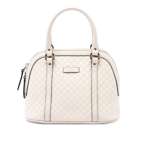 Gucci Microguccissima Dome Mini White Calfskin