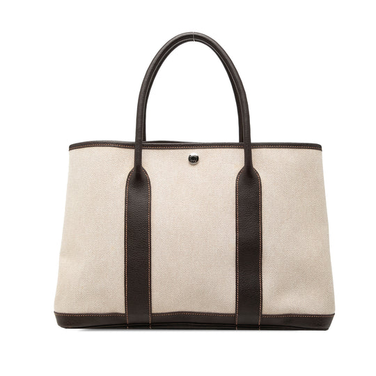 Hermès Garden Party 36 Beige Canvas
