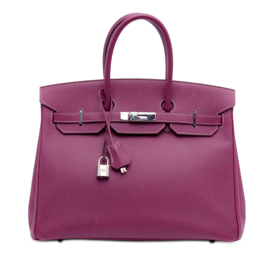 Hermès Birkin Retourne 35 Pink Epsom Palladium