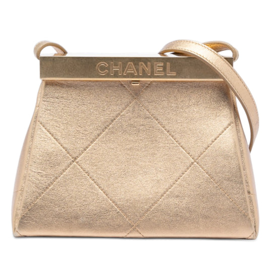 Chanel Kiss Lock Frame Small Calfskin