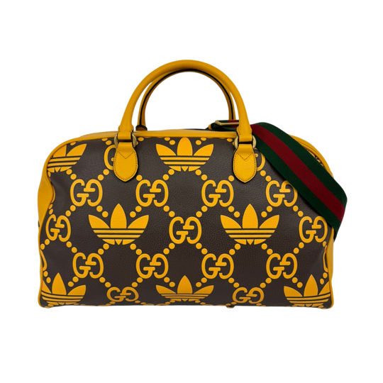Gucci x Adidas GG Leather Duffle Bag
