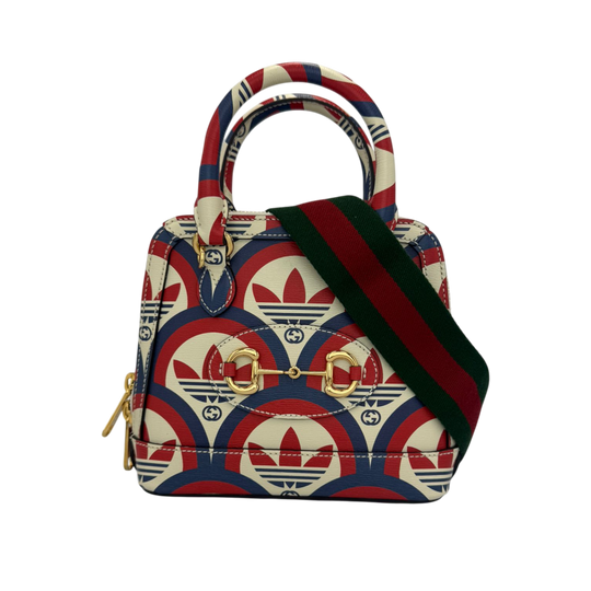 Gucci x Adidas Horsebit 1955 Top Handle Bag Leather