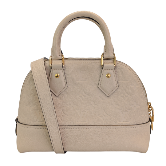Louis Vuitton Alma BB Greige Monogram Empreinte