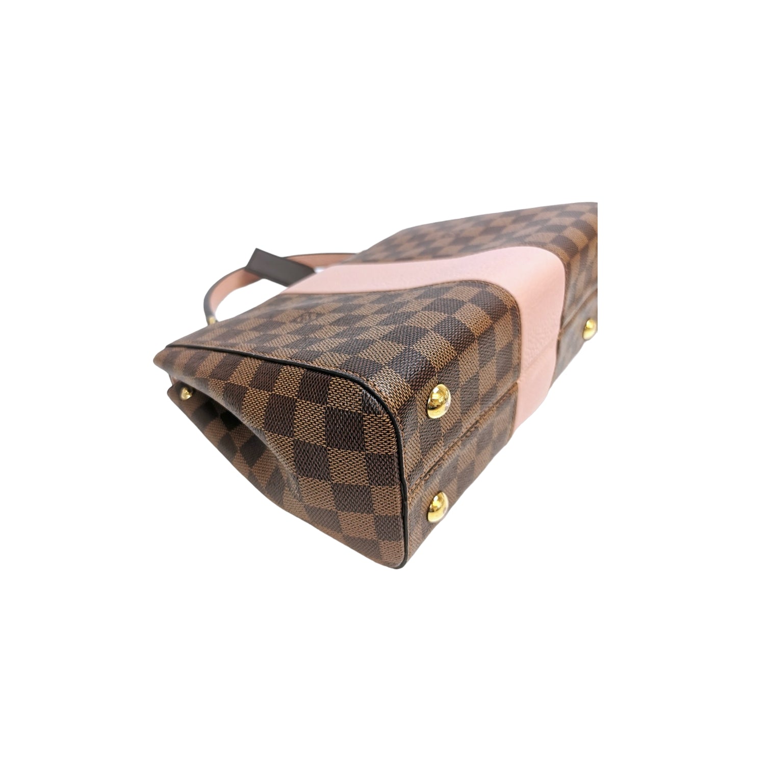 Louis Vuitton Damier Ebene with Pink Leather Jersey Tote Bag