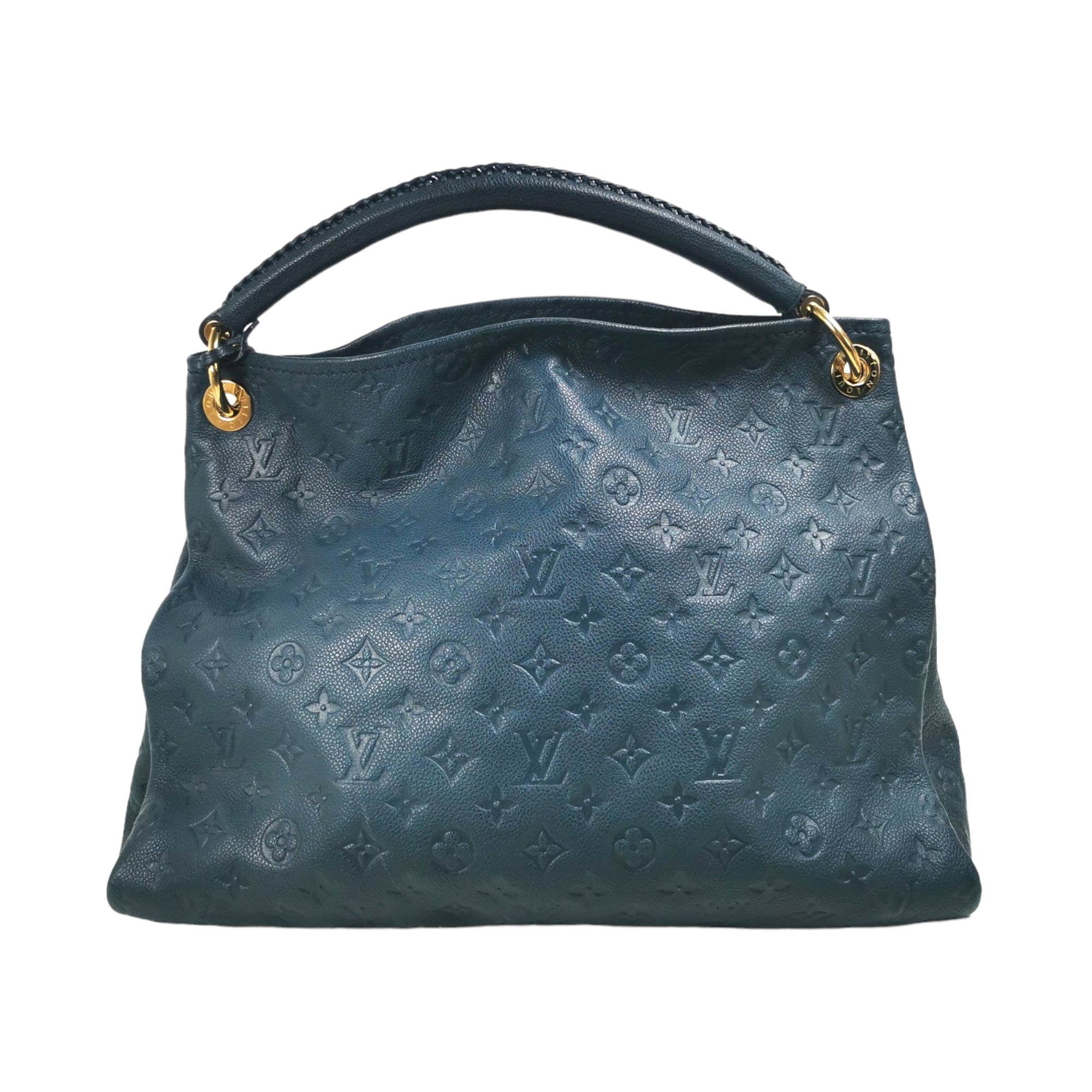 Louis Vuitton Empreinte Artsy MM Blue Monogram Leather hobo shoulder bag