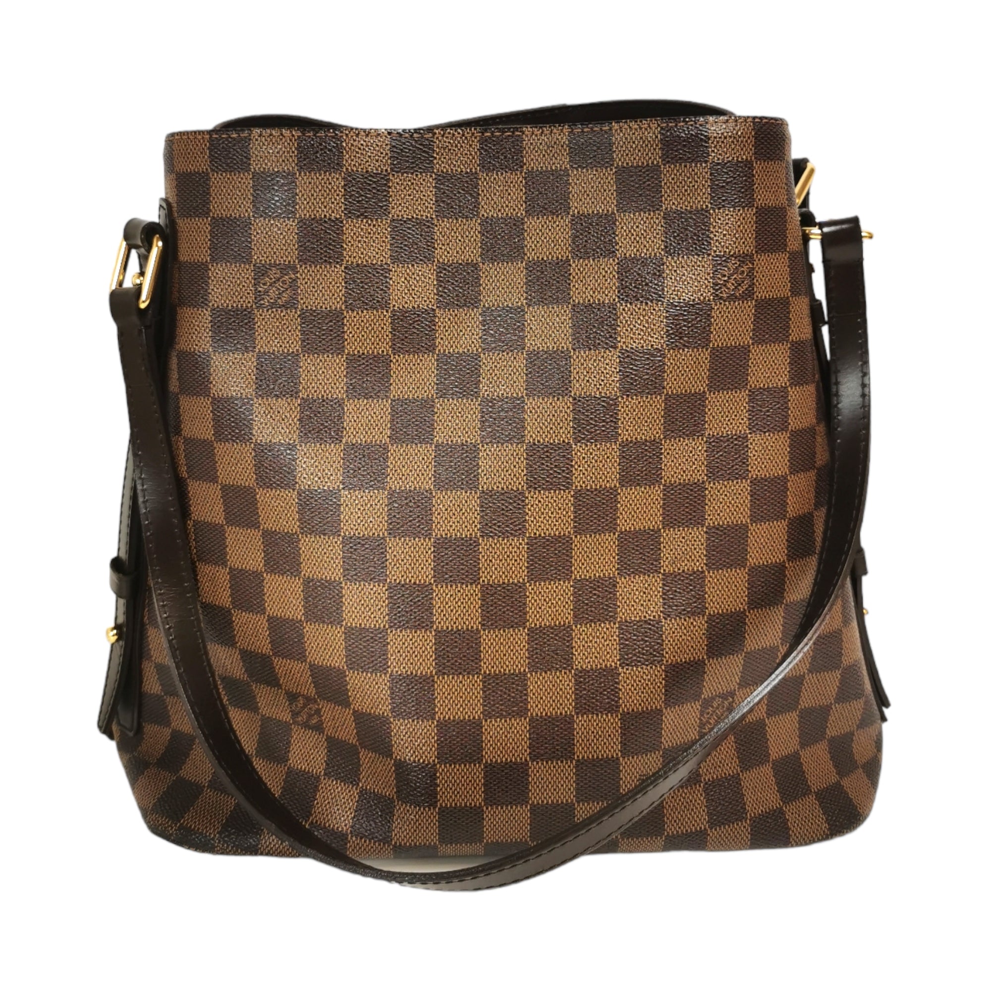 Louis Vuitton Cabas Rivington Damier Ebene Tote Bag Brown For Sale at  1stDibs