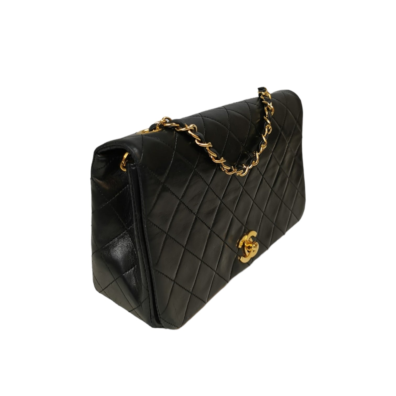 Chanel Gold Quilted Lambskin Square Flap Bag Q6B0271ID9019