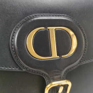 Dior Bobby Bag Large Black Box Calfskin - Black in 2023