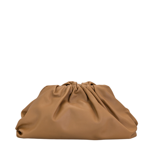Bottega Veneta The Pouch Clutch Brown