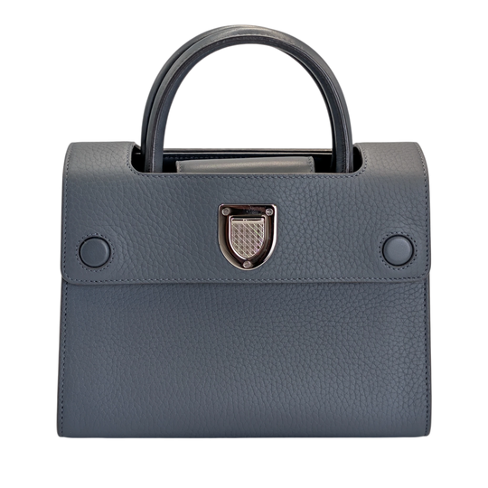 Dior Diorever Medium Storm Grey Leather