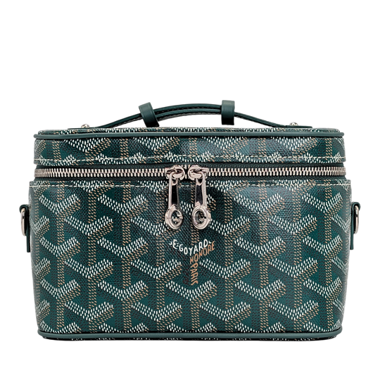Goyard Vanity Souple Muse Mini Green Goyardine Canvas