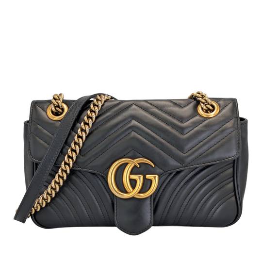 Gucci GG Marmont Small Black Leather