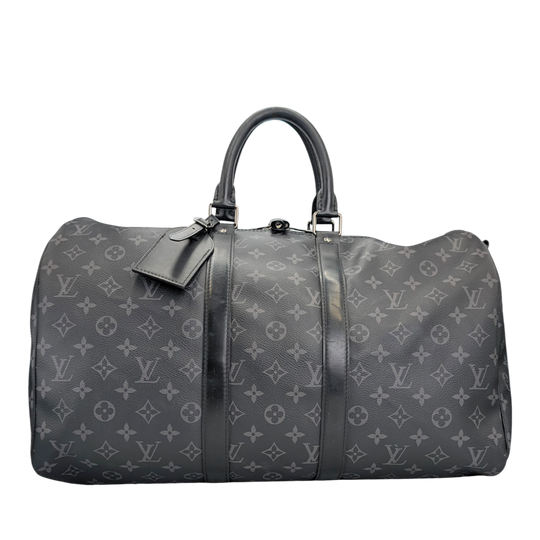Louis Vuitton Keepall 45 Monogram Eclipse Canvas