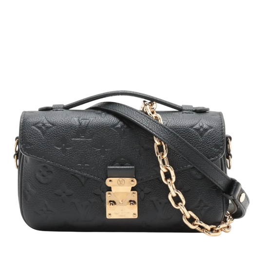 Louis Vuitton Pochette Métis EW East West Black Monogram Empreinte
