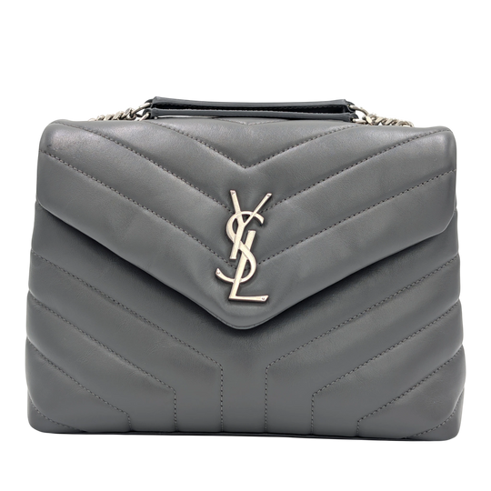 Saint Laurent LouLou Small Grey Calfskin