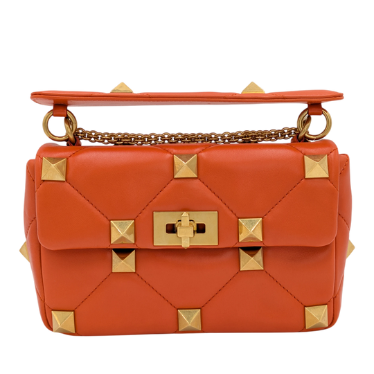 Valentino Small Garvani Orange Roman Stud