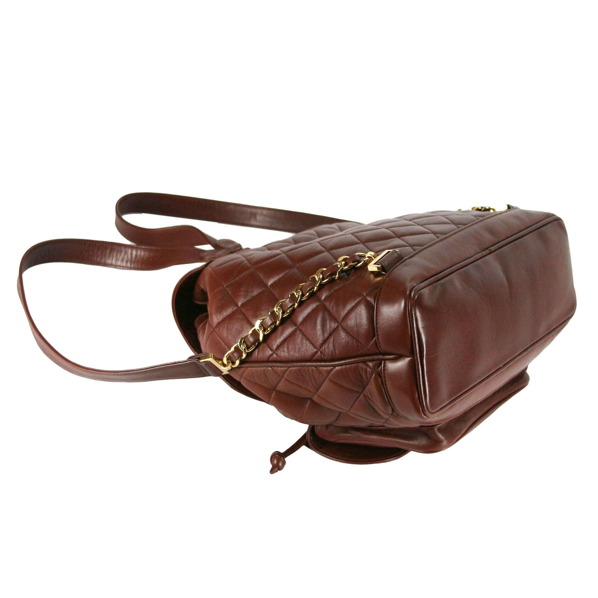 Chanel Duma Backpack Large Brown Lambskin - Secondhandbags AG