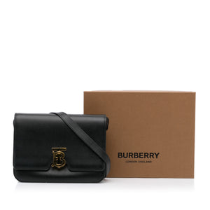 Burberry: Black Small TB Bag