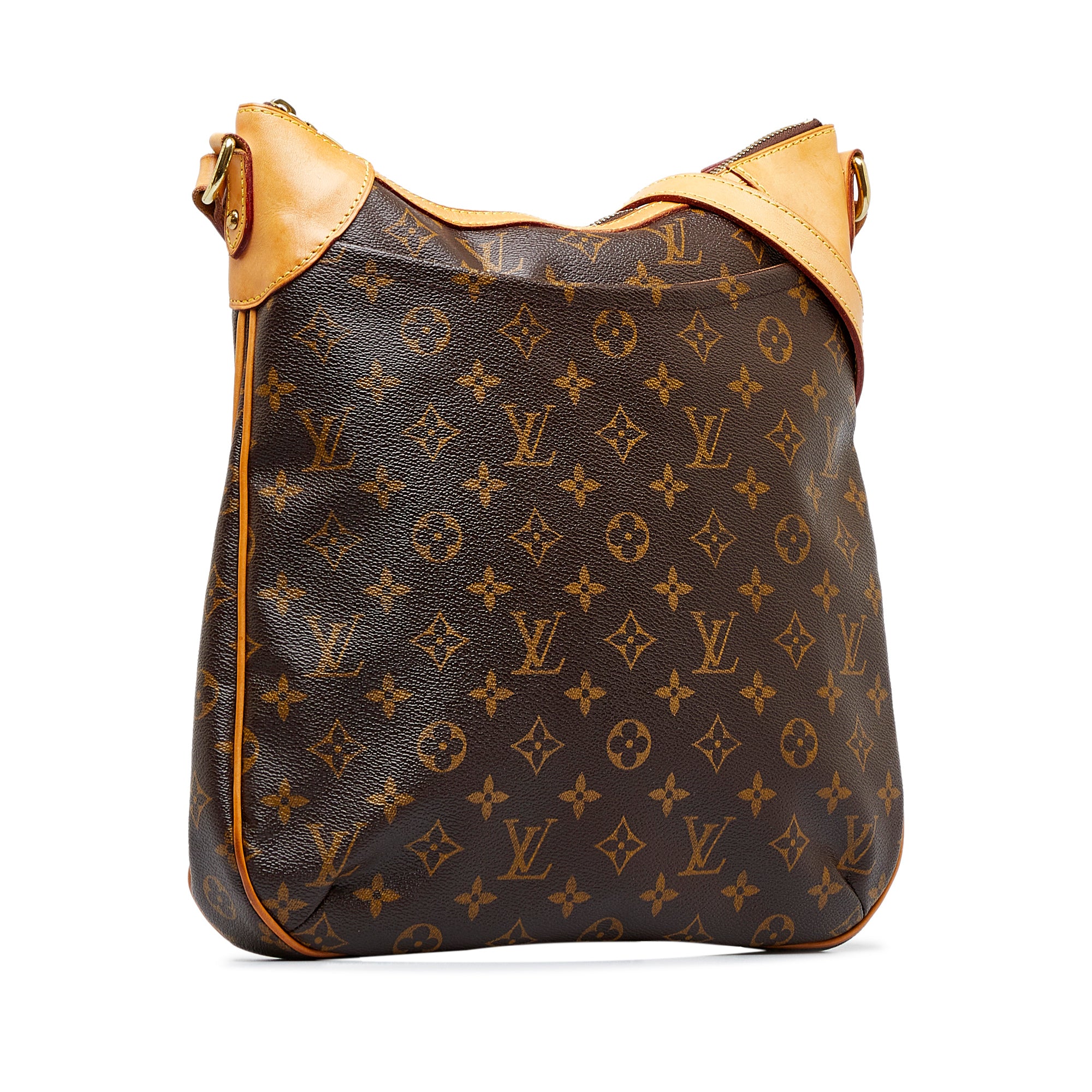 LOUIS VUITTON Monogram Canvas Brown Odeon MM Crossbody Bag