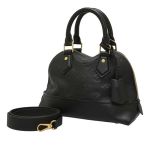 Louis Vuitton Black Monogram Empreinte Leather BB Neo Alma Bag