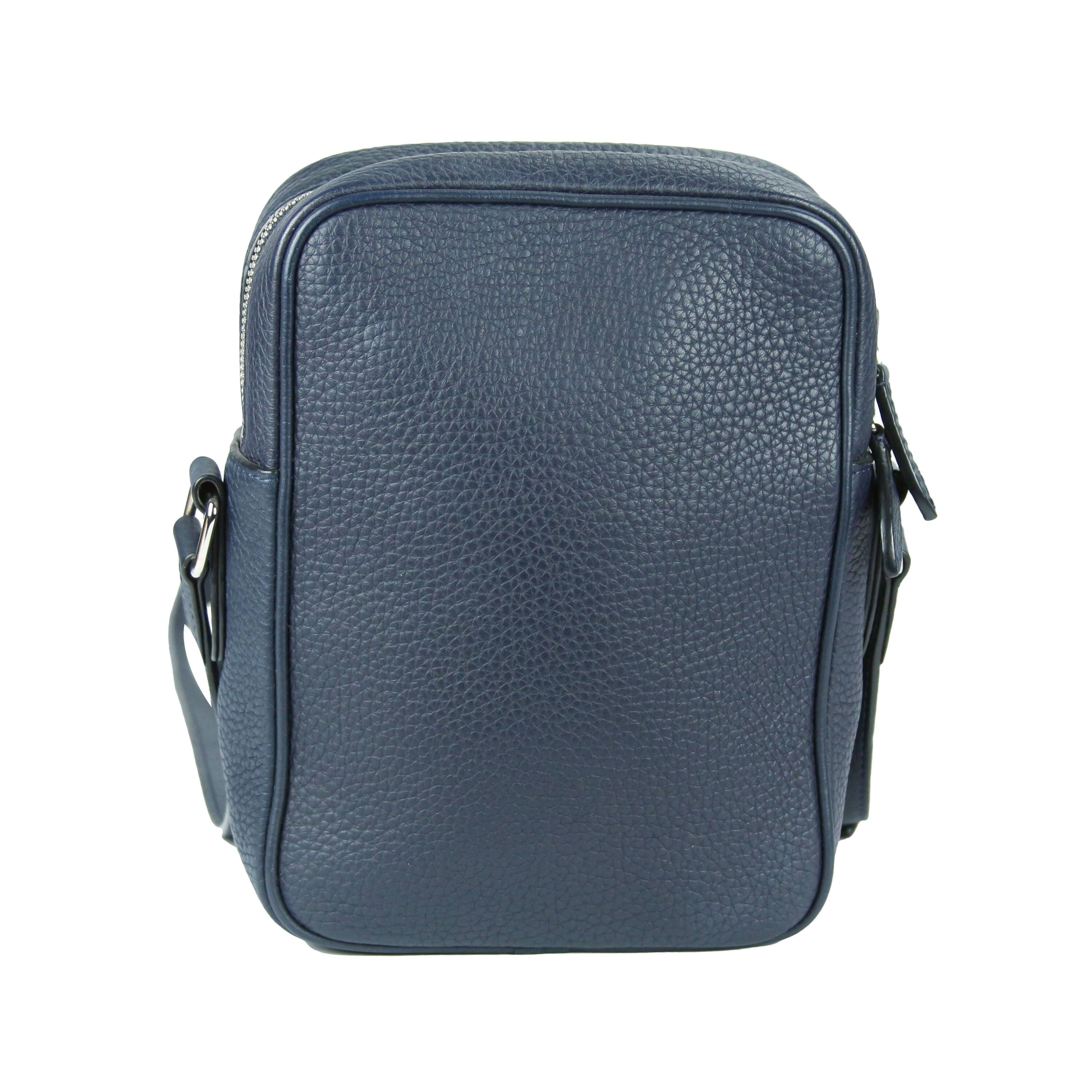 LOUIS VUITTON LV Circle Danube PM Andigo Blue M54787 Men's Taurillon  Leather Shoulder Bag