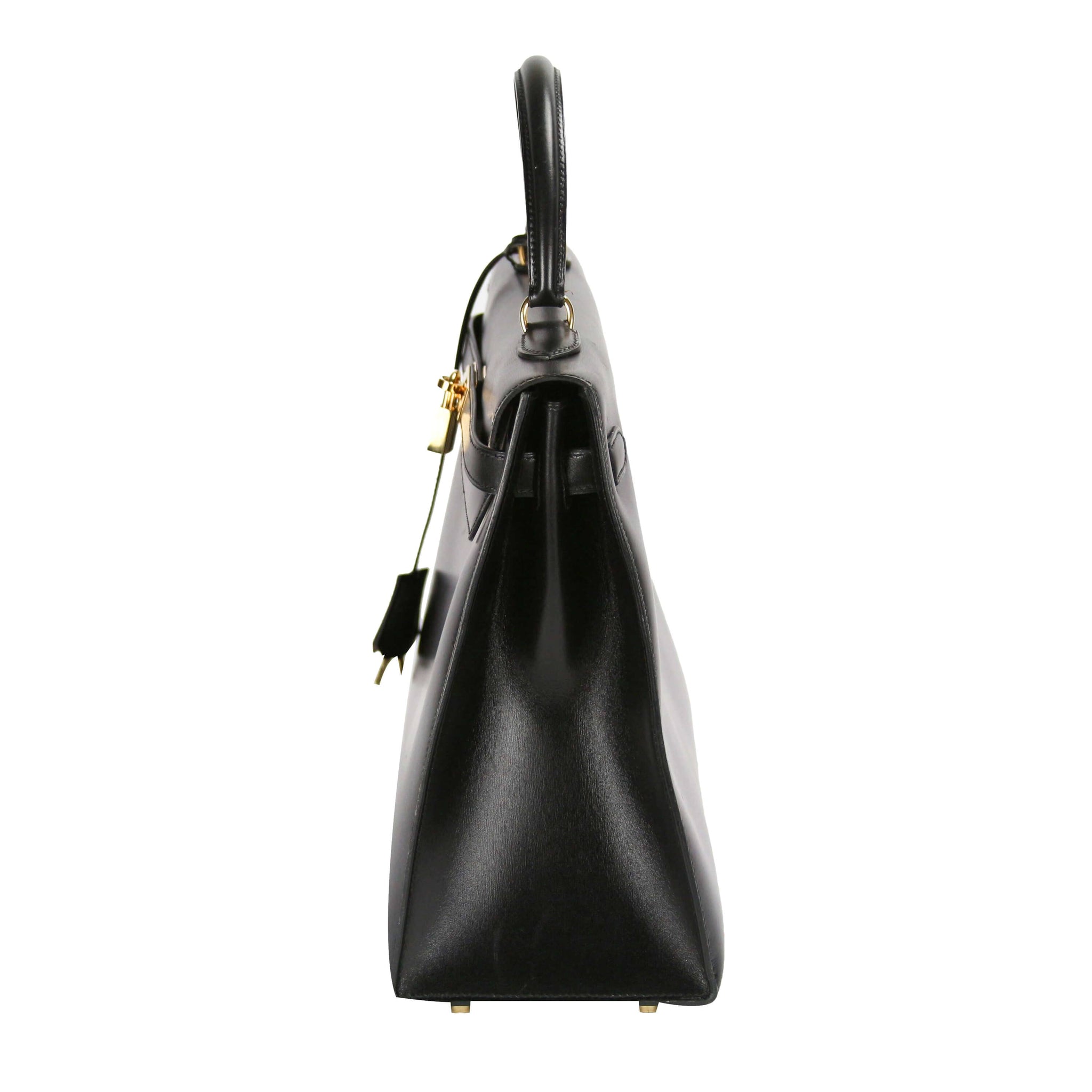 Hermès Kelly 35 Black Boxcalf Gold - Secondhandbags AG