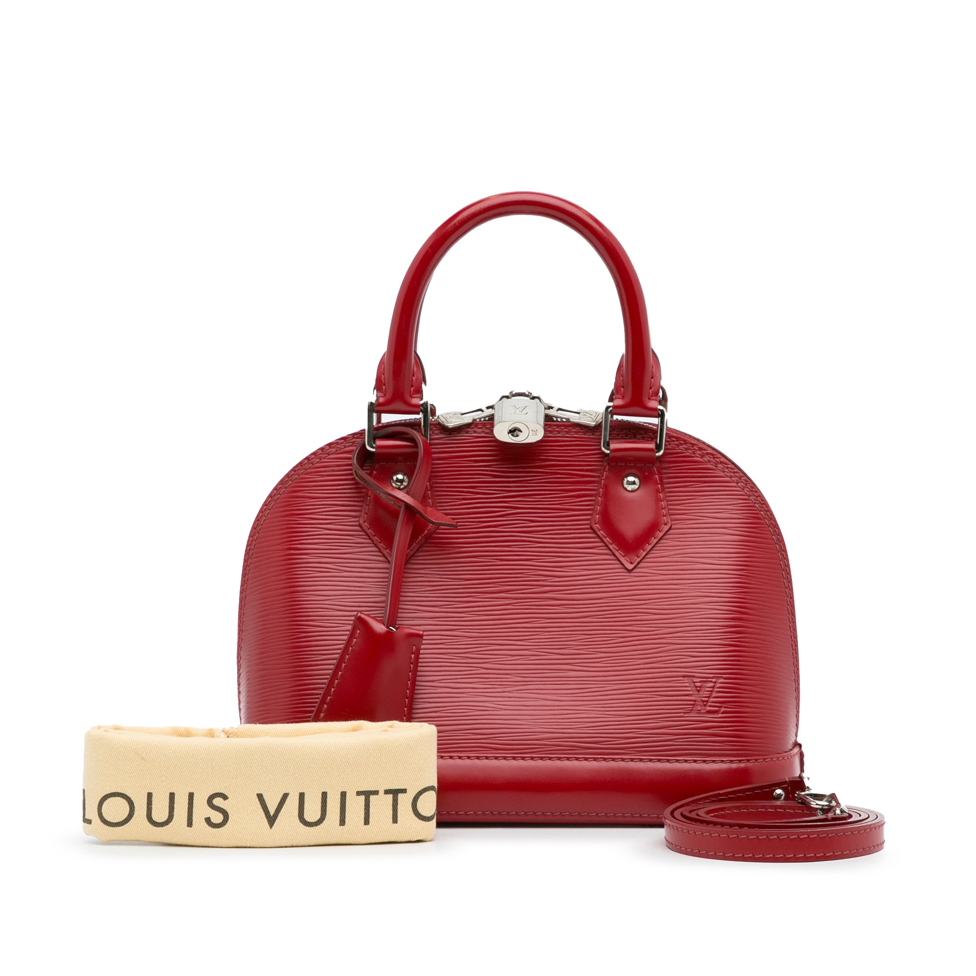 Louis Vuitton reveal Alma pm epi HOT PINK 