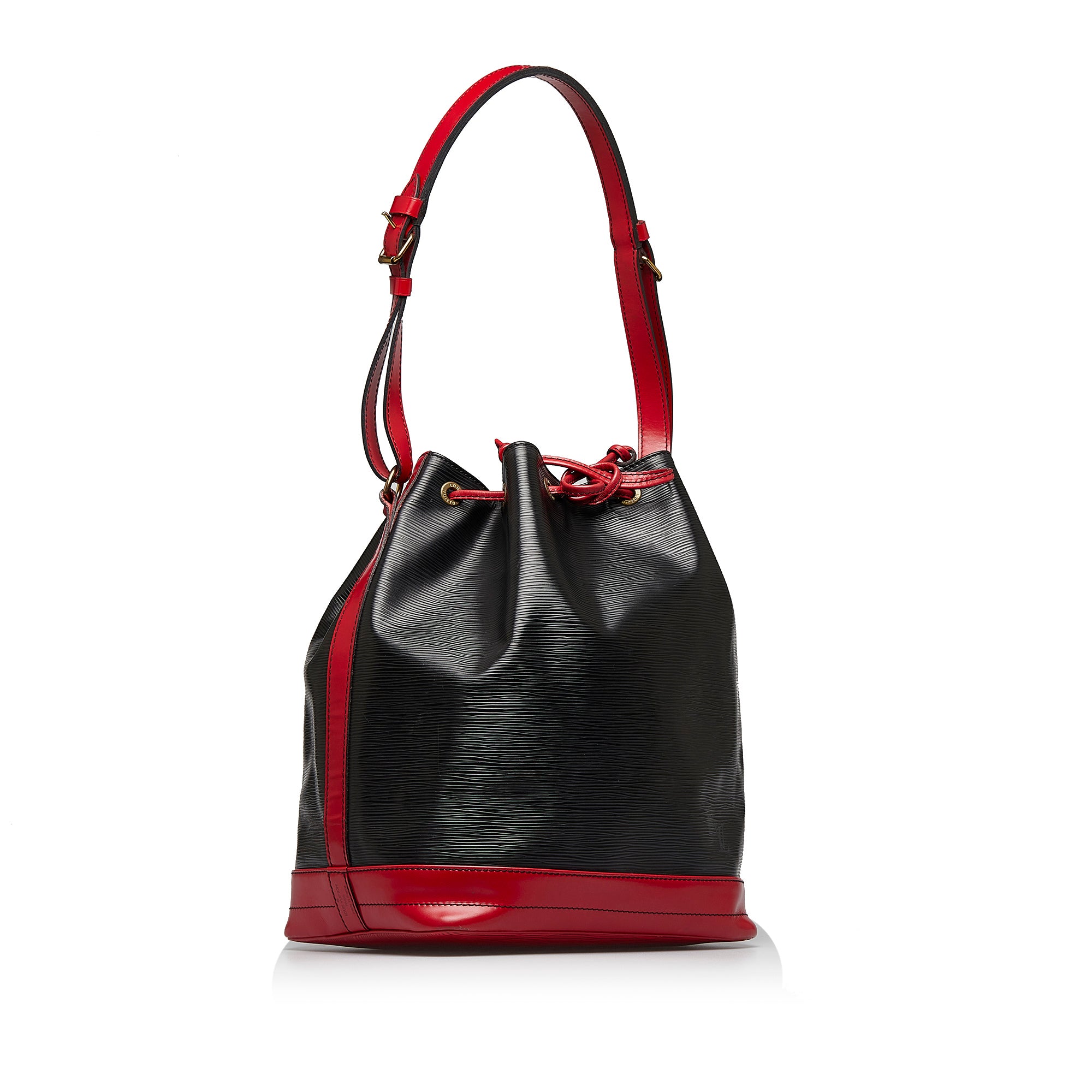 Louis Vuitton Petit Noe Epi Leather Shoulder Bag Black