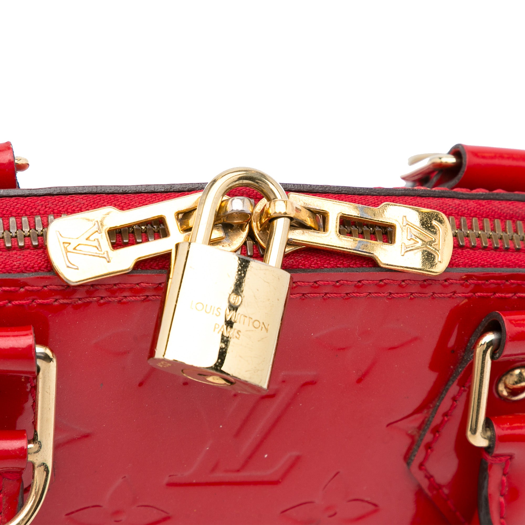 LOUIS VUITTON Monogram Vernis Alma MM Red – ALB