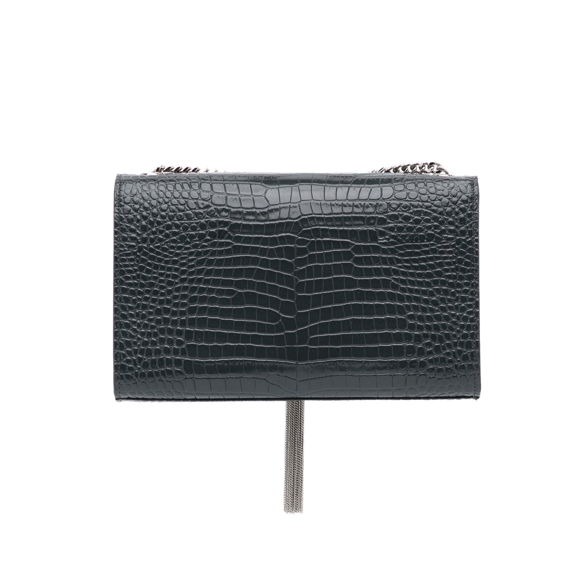 Yves Saint Laurent Kate Medium Black Embossed Leather