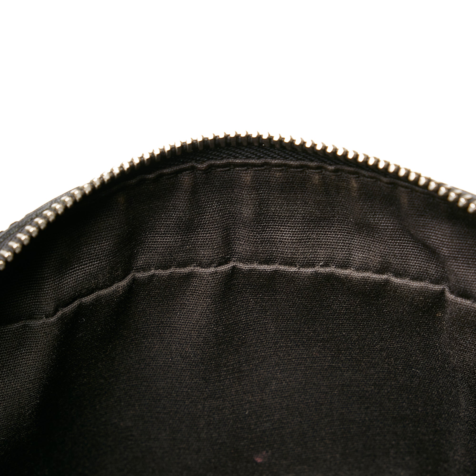 LOUIS VUITTON Montaigne Epi Leather Clutch Bag Black