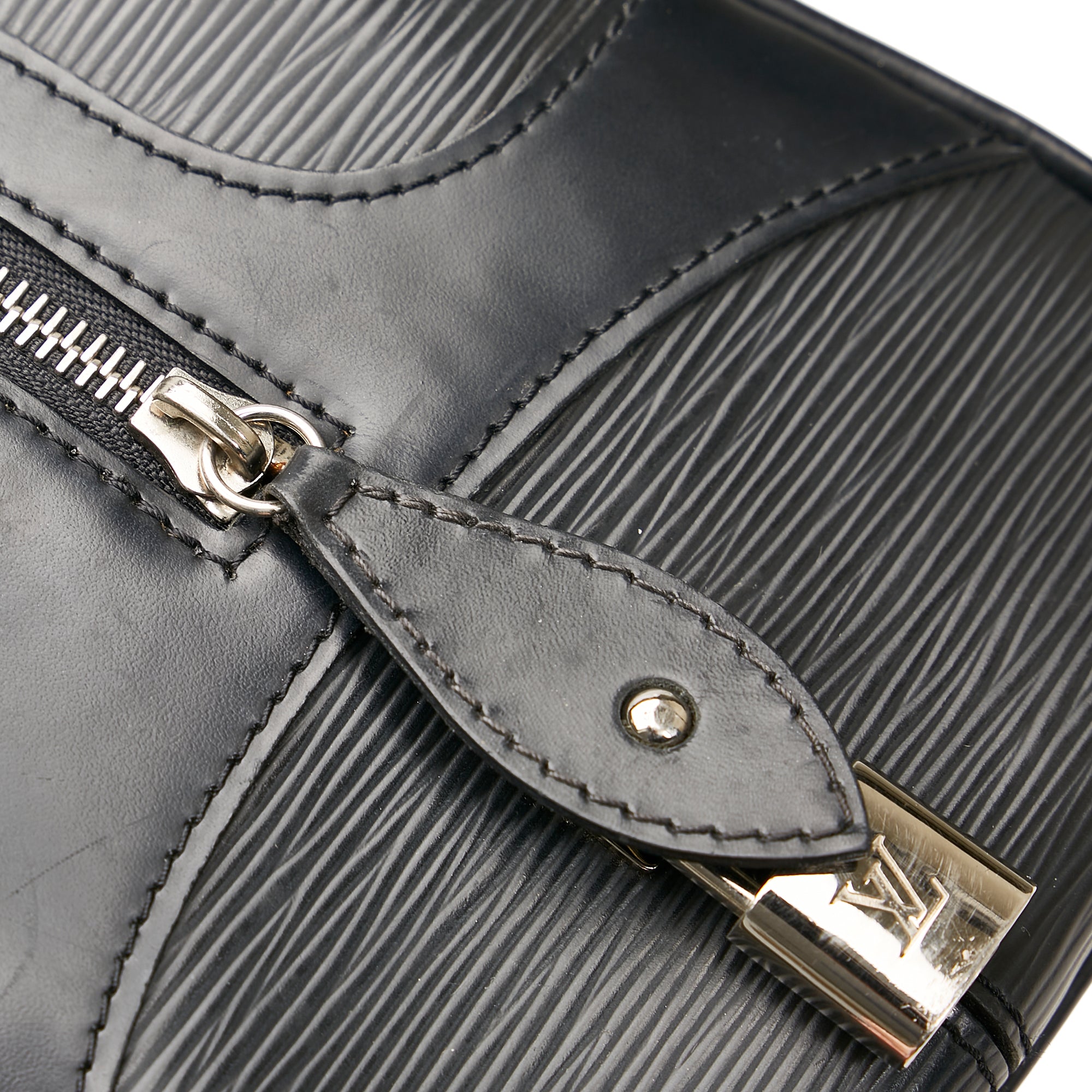 Louis Vuitton Black Epi Leather Bowling Montaigne GM Bag - Yoogi's