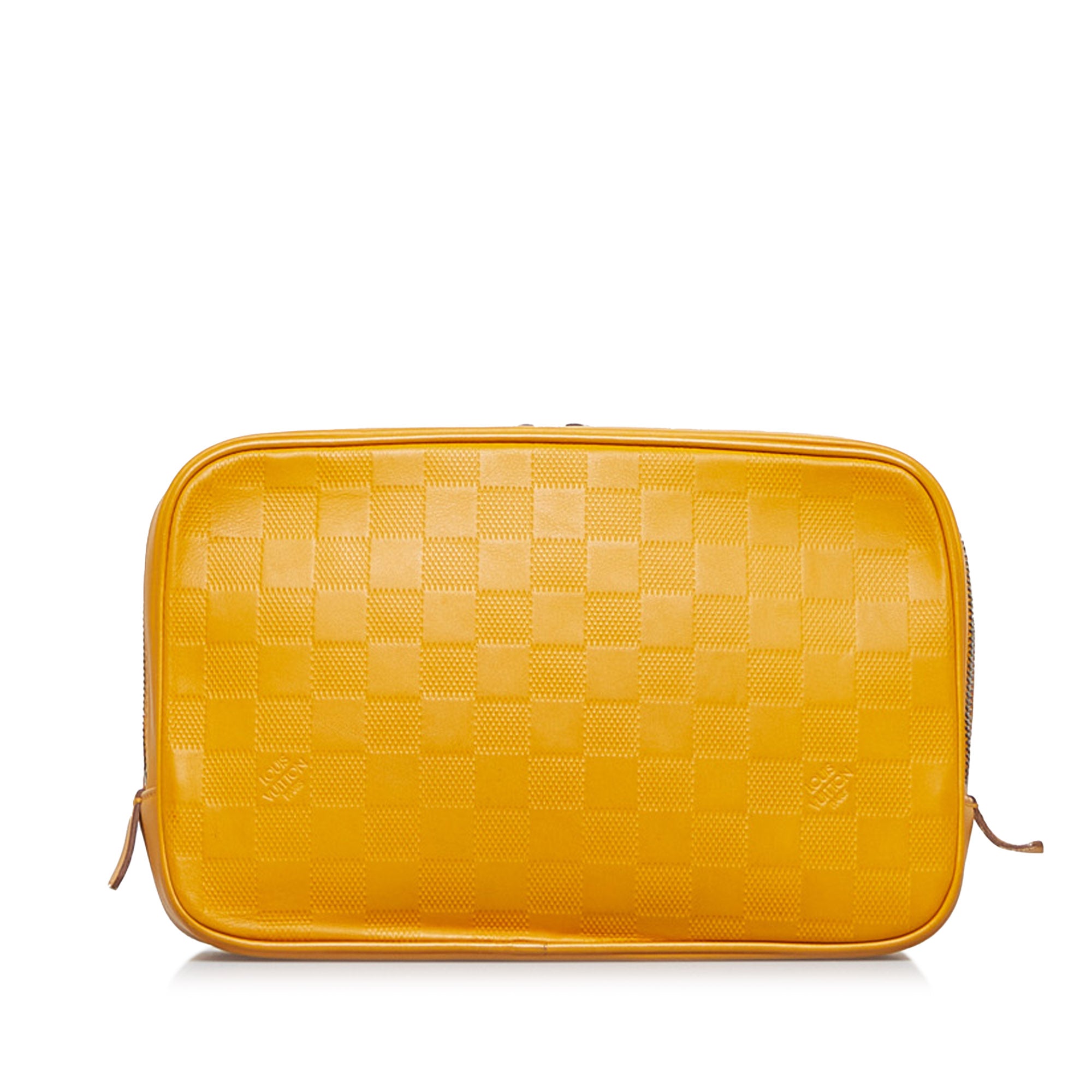 Murray patent leather backpack Louis Vuitton Yellow in Patent