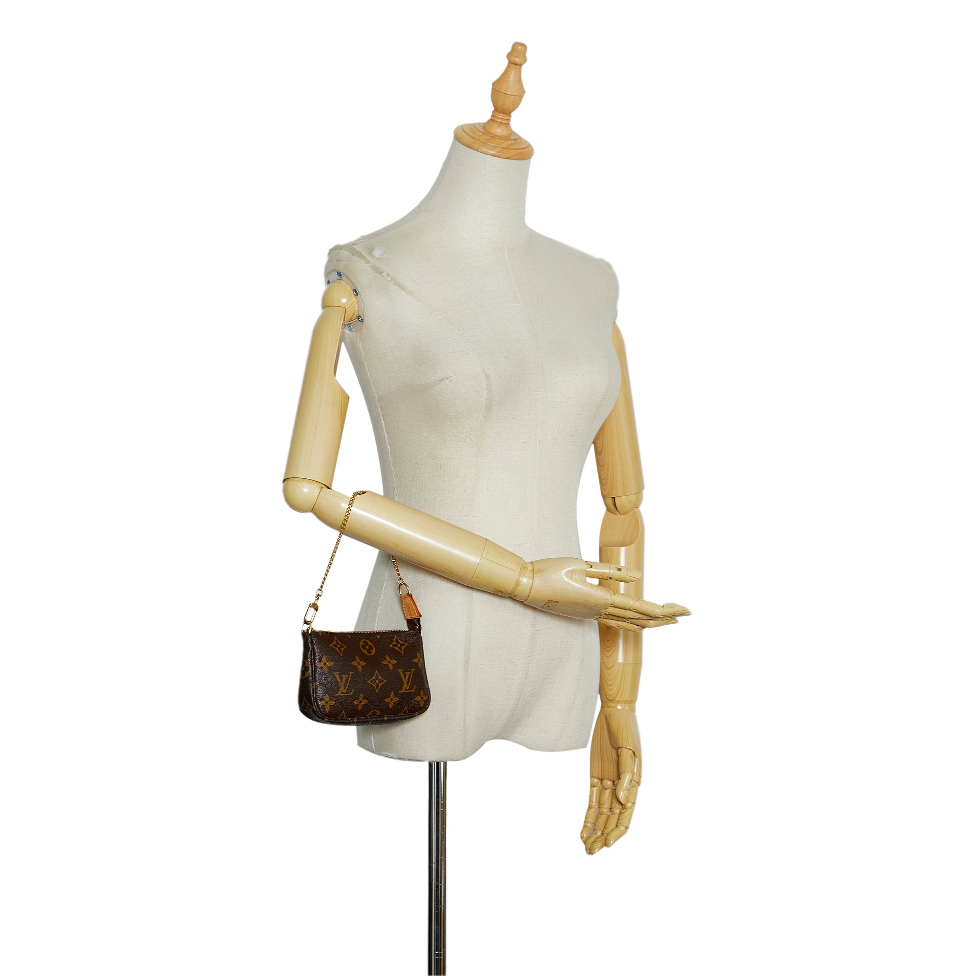 SALE Louis Vuitton Pochette Accessoires Mini Monogram Canvas