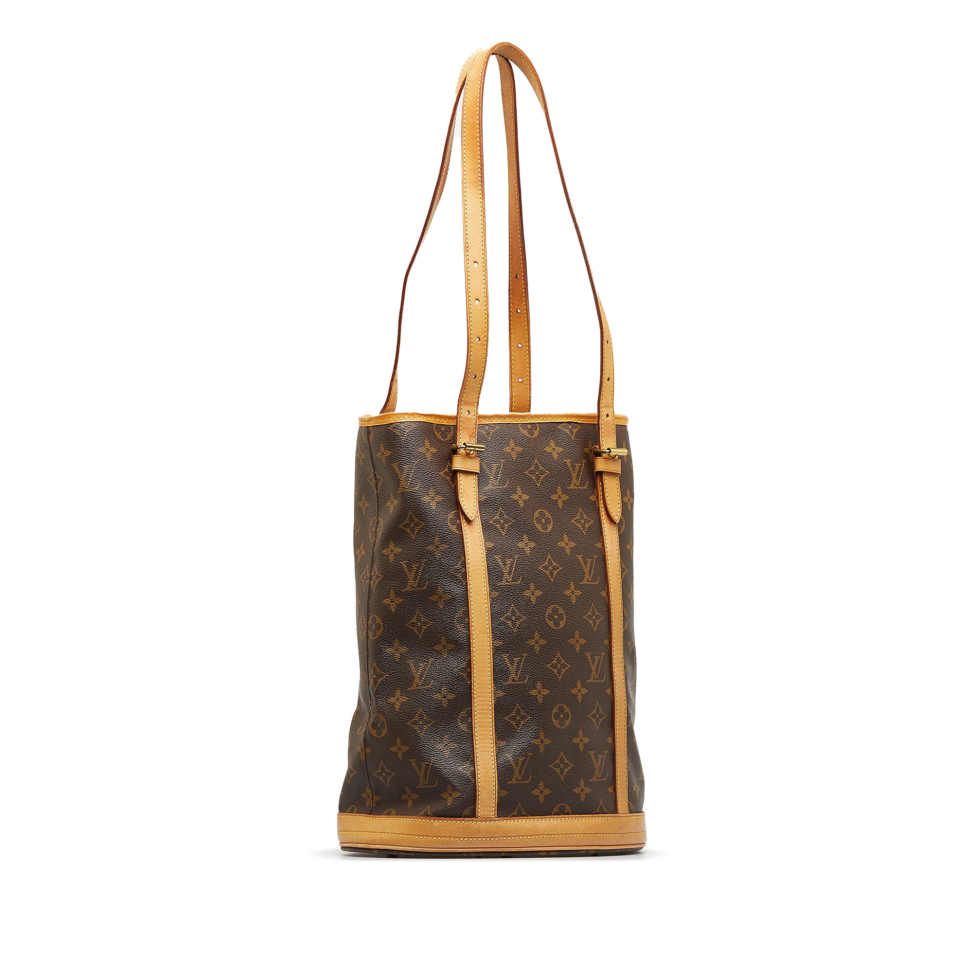 Shop for Louis Vuitton Monogram Canvas Leather Bucket GM Shoulder Bag -  Shipped from USA