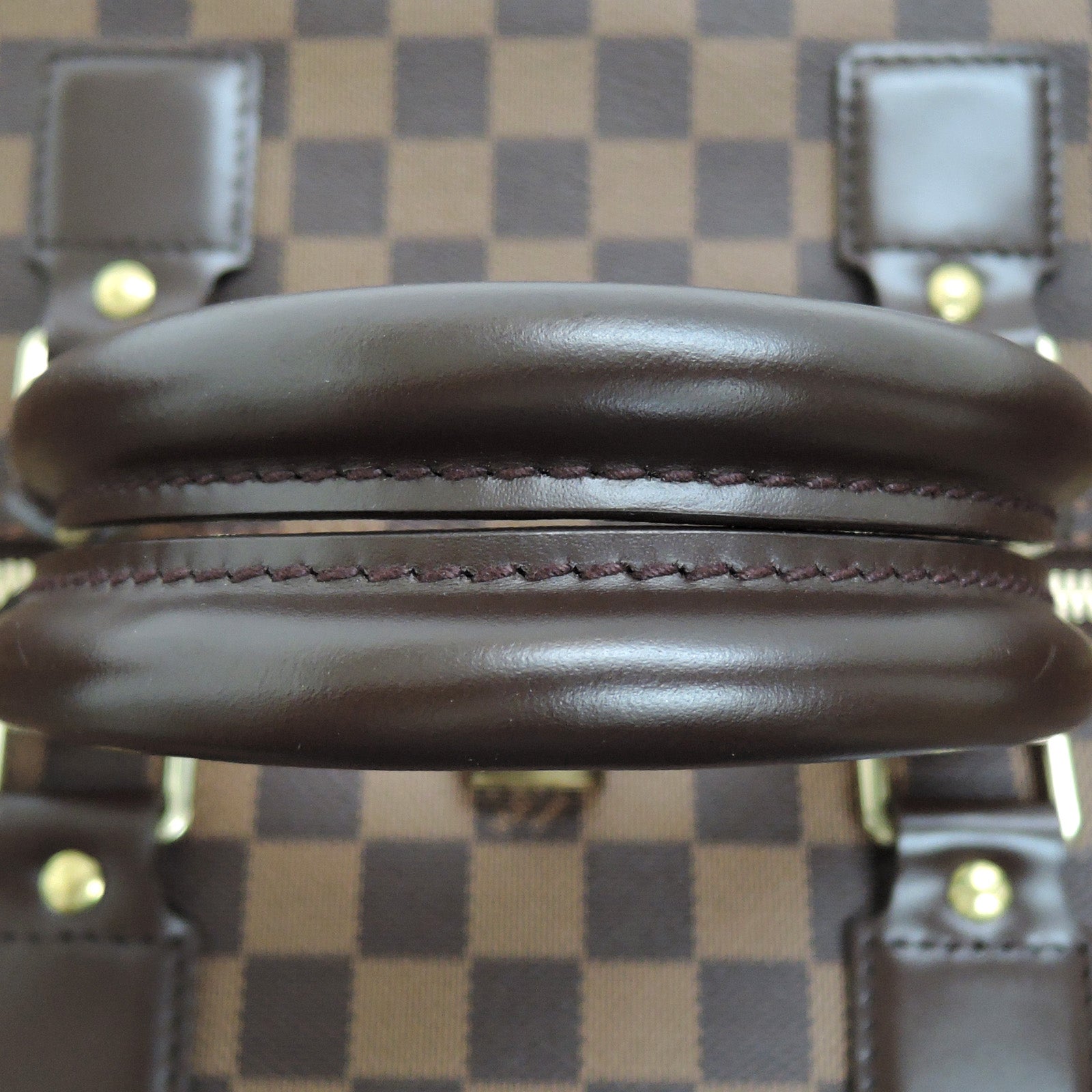 Authentic Louis Vuitton Damier Ebene Speedy Black Gray Leather LV