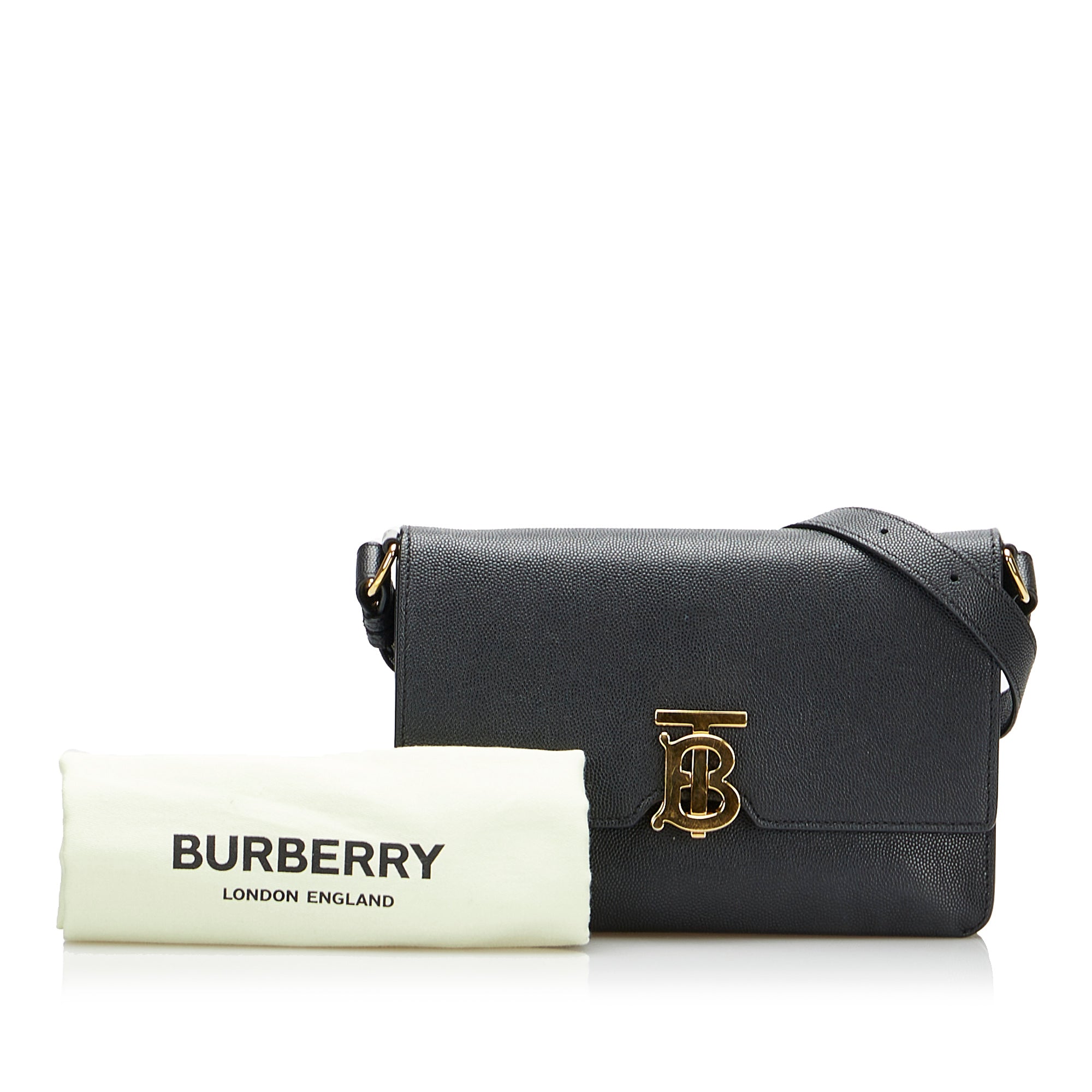 Burberry The TB Bag Small Black Leather